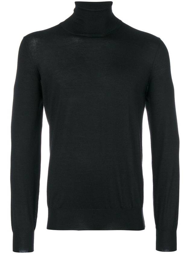 Cashmere Silk Mock Neck Knit Top Black - BRUNELLO CUCINELLI - BALAAN 2