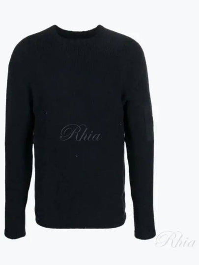 Lens Wappen Knit Top Black - CP COMPANY - BALAAN 2