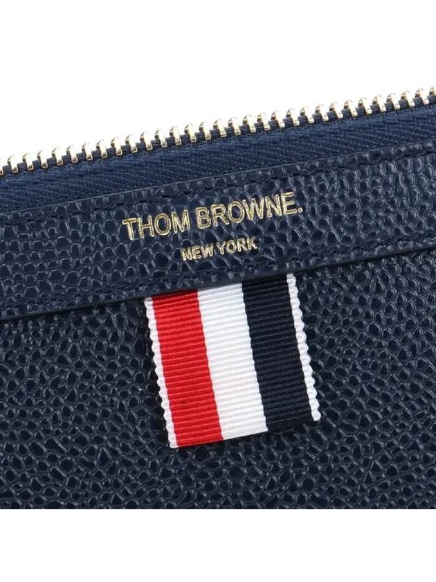 Lobster Grain Leather Medium Clutch Bag Navy - THOM BROWNE - BALAAN 7