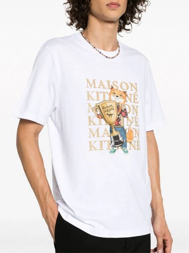 Fox Champion Regular Short Sleeve T-Shirt White - MAISON KITSUNE - BALAAN 6