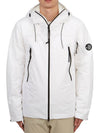 Pro Tech Hooded Jacket Gauze White - CP COMPANY - BALAAN 3