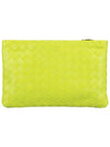 Intrecciato Medium Clutch Bag Acid Kiwi - BOTTEGA VENETA - BALAAN 4