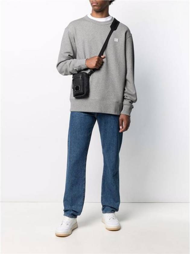 Face Patch Sweatshirt Grey - ACNE STUDIOS - BALAAN 3