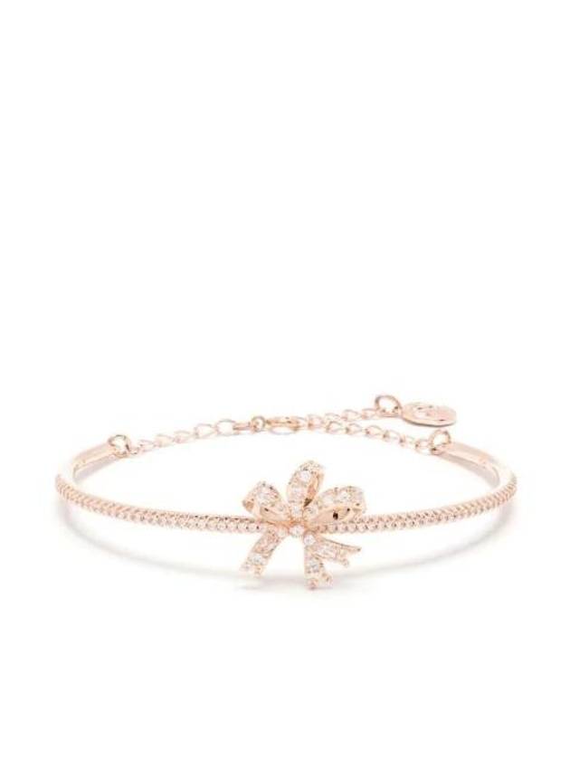 Hyperbola Bow Crystal Bangle Bracelet Rose Gold - SWAROVSKI - BALAAN 1