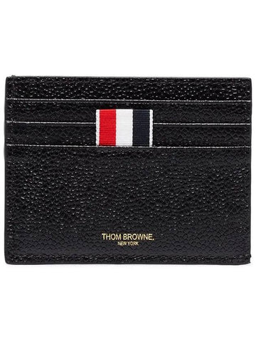 Three stripe tab logo card wallet black MAW031L 00198 001 - THOM BROWNE - BALAAN 1