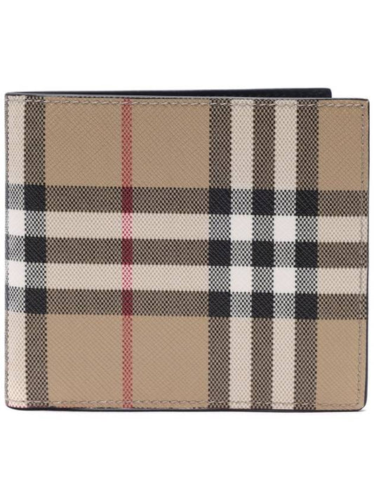 Check Pattern Half Halfwallet Beige - BURBERRY - BALAAN 2