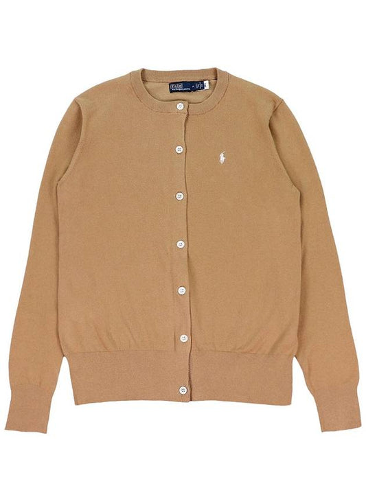 Cotton blend cardigan brown - POLO RALPH LAUREN - BALAAN 2