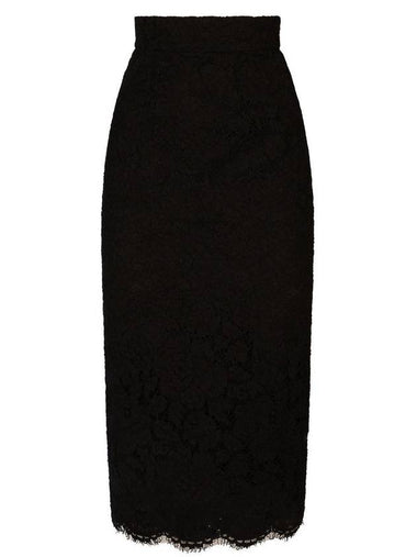 DG Essential Midi Skirt F4B7ITFLRE1 N0000 NERO B0170393595 - DOLCE&GABBANA - BALAAN 1