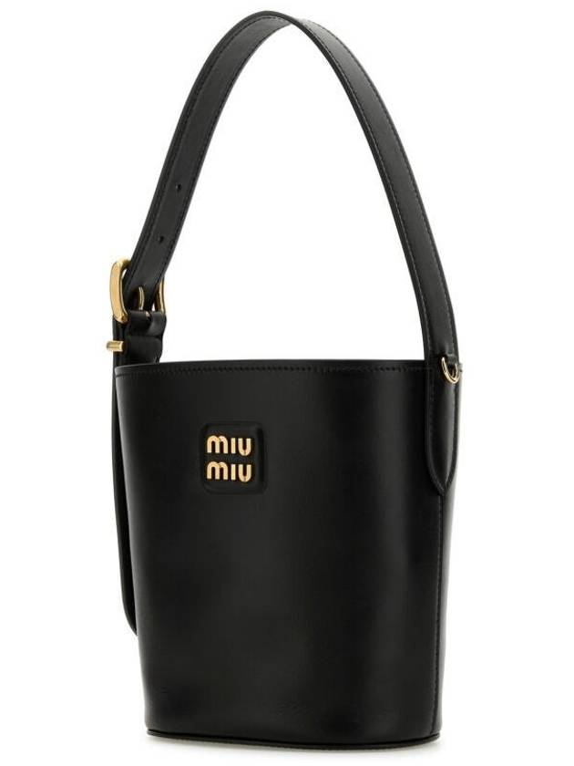 Logo Bucket Cross Bag Black - MIU MIU - BALAAN 4