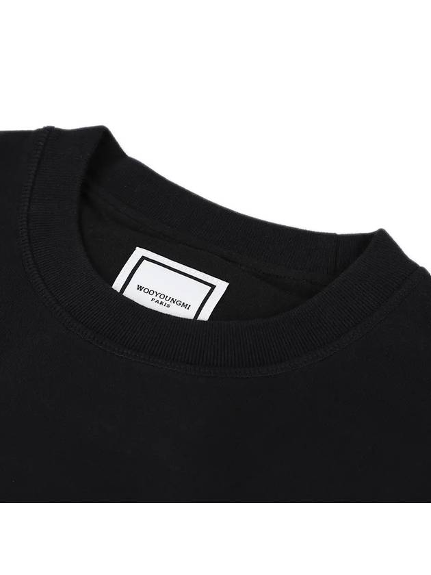 Square Label Sweatshirt Black W233TS21715B - WOOYOUNGMI - BALAAN 5