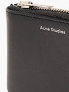 Women s Logo Zipper Travel Leather Card Wallet Black - ACNE STUDIOS - BALAAN 4