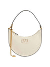 V Logo Hobo Shoulder Bag Ivory - VALENTINO - BALAAN 1