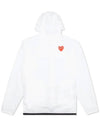 Small Heart Wappen Windbreaker White - COMME DES GARCONS - BALAAN 4