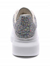 Oversole Glitter Tab Low Top Sneakers White - ALEXANDER MCQUEEN - BALAAN 6