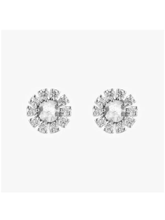 Margherita diamond earrings white gold - DAMIANI - BALAAN 3