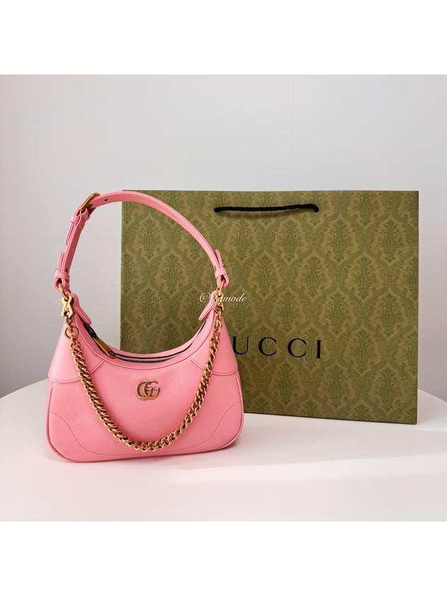 Aphrodite Small Logo Chain Shoulder Bag Light Pink - GUCCI - BALAAN 2