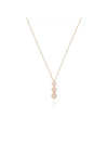 20087227 Margherita three circle 18K pink gold necklace - DAMIANI - BALAAN 1