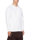 Lambswool GRS Hooded Waffle Knit Top White - CP COMPANY - BALAAN 4