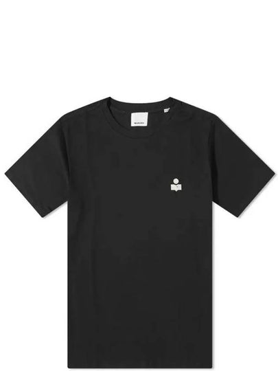 Zafferh Logo Cotton Short Sleeve T-Shirt Black - ISABEL MARANT - BALAAN 2