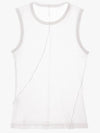 Twisted Muscle Tank Cotton Sleeveless White - HELMUT LANG - BALAAN 2