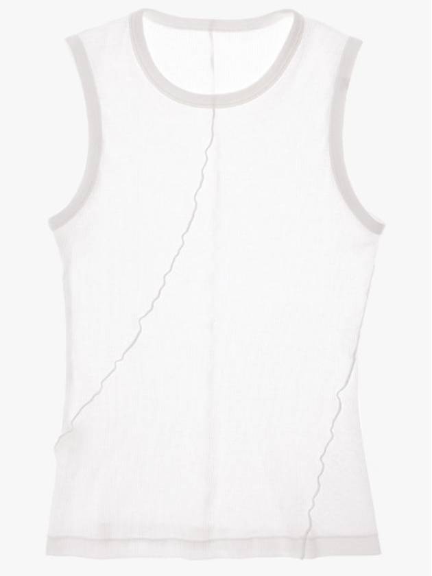 Twisted Muscle Tank Cotton Sleeveless White - HELMUT LANG - BALAAN 2