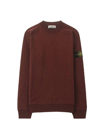 Wappen Patch Cotton Sweatshirt Burgundy - STONE ISLAND - BALAAN 1