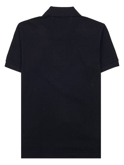 Men's Invader Sleeve Pique Shirt P1T336 BLACK - COMME DES GARCONS - BALAAN 2