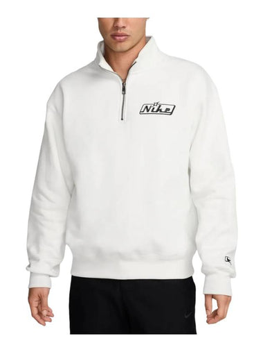 Quarter Zip Sweatshirt Summit White - NIKE - BALAAN 1