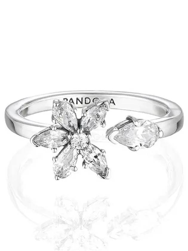 Women's Sparkling Herbarium Cluster Ring White - PANDORA - BALAAN 3