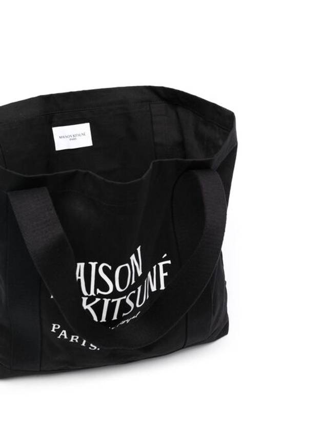 Palais Royal Shopping Tote Bag Black - MAISON KITSUNE - BALAAN 4