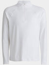 Men's Luxe Quarter Half Zip Layer Long Sleeve T-Shirt White - G/FORE - BALAAN 2