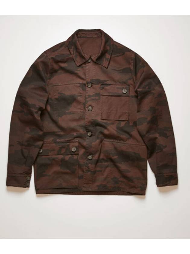 Men's Reversible Chore Jacket Parka Military Jacket Brown FNMNOUTW000433 - ACNE STUDIOS - BALAAN 1