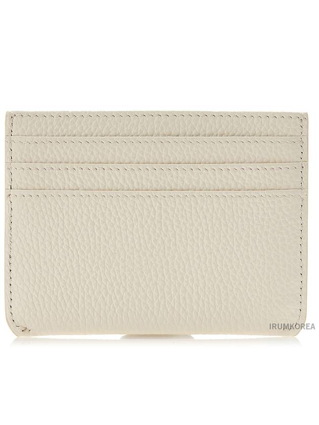 Embroidered Logo Calfskin Card Wallet Ivory - MARNI - BALAAN 4