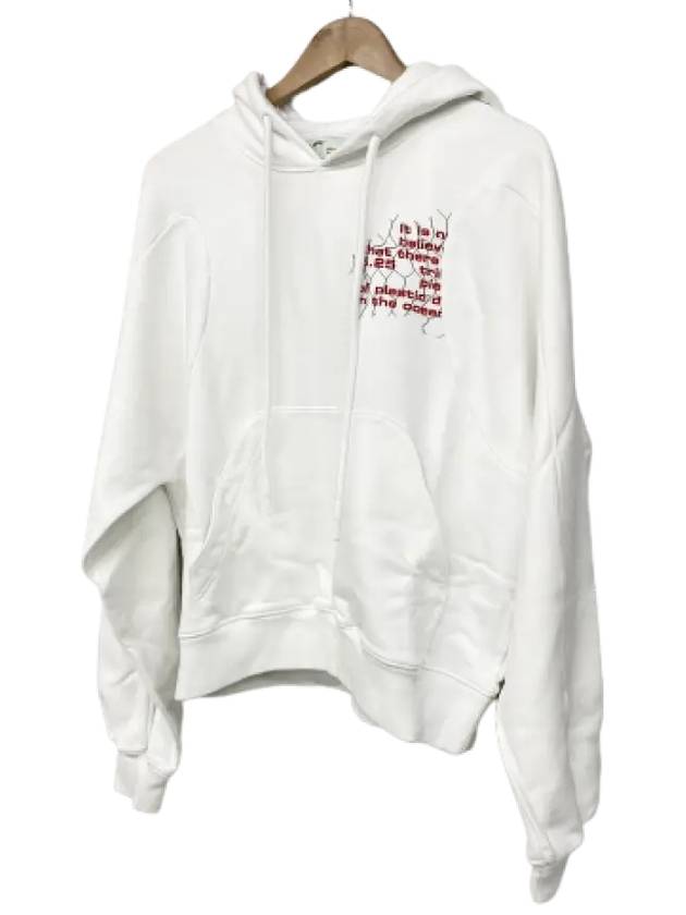 Graffiti Print Hoodie White - OFF WHITE - BALAAN 4