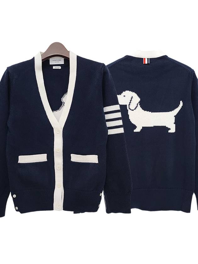 Thome Browne 4 Bar Cardigan Navy - THOM BROWNE - BALAAN 2