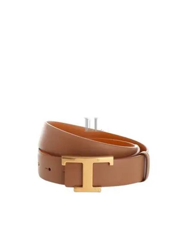 T Timeless Leather Belt Brown - TOD'S - BALAAN 2