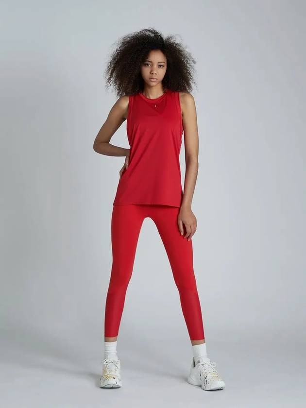 Contour Sheer Running Top Red - ATHPLATFORM - BALAAN 3