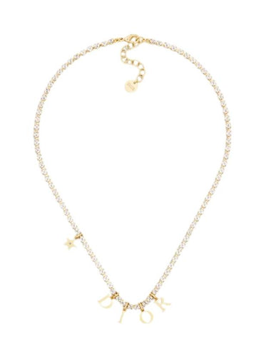 Revolution Crystals Necklace Gold - DIOR - BALAAN 1