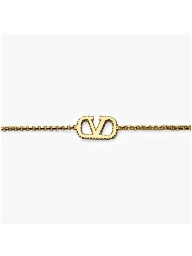 Valentino 4W2J0F84 YCW MH5 J0F84 Garavani V logo crystal bracelet - RED VALENTINO - BALAAN 5