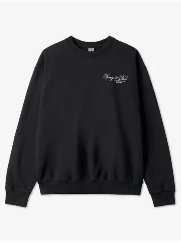 Logo Print Cotton Sweatshirt Light Black - SPORTY & RICH - BALAAN 2