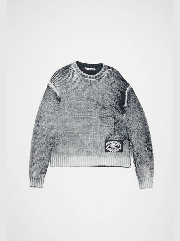 Smashing Bow Logo Label Knit Top Black White - ACNE STUDIOS - BALAAN 2