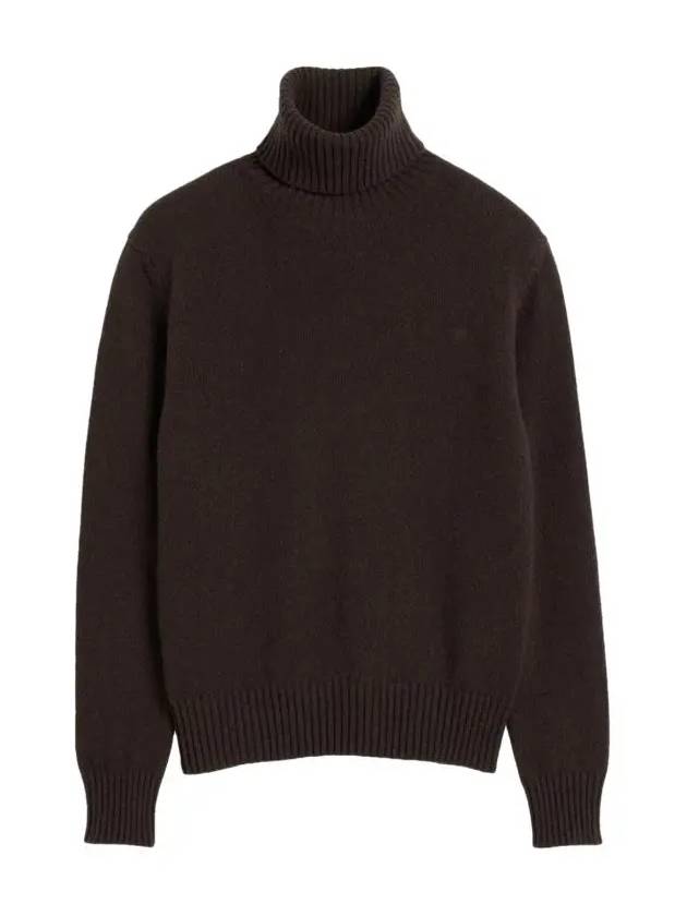 Cashmere Turtleneck Dark Coffee - AMI - BALAAN 2