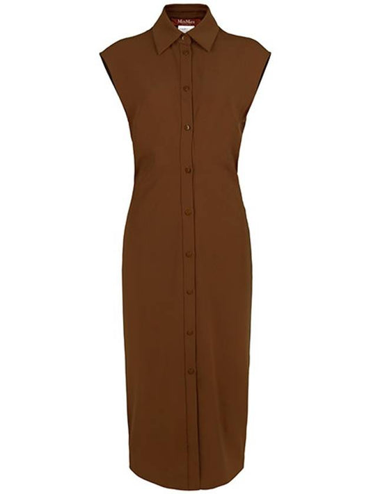 Tobacco SUGHERO sleeveless dress 050 - MAX MARA - BALAAN 1