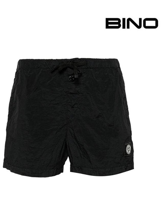 Swimming Nylon Trunk Shorts Black - STONE ISLAND - BALAAN 2