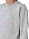 Mike Gradient Logo Sweatshirt Grey - ISABEL MARANT - BALAAN 4