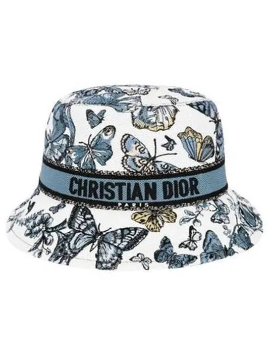 D Bobby Toile De Jouy Mexico Small Bucket Hat White - DIOR - BALAAN 2