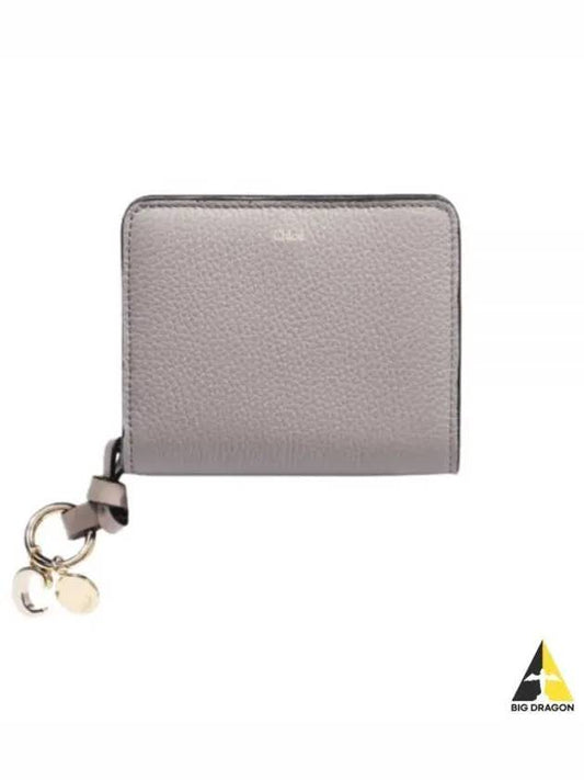 Women's Alphabet Small Half Wallet Grey - CHLOE - BALAAN 2