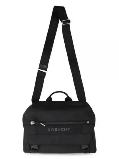 G Trek Logo Nylon Messenger Bag Black - GIVENCHY - BALAAN 2