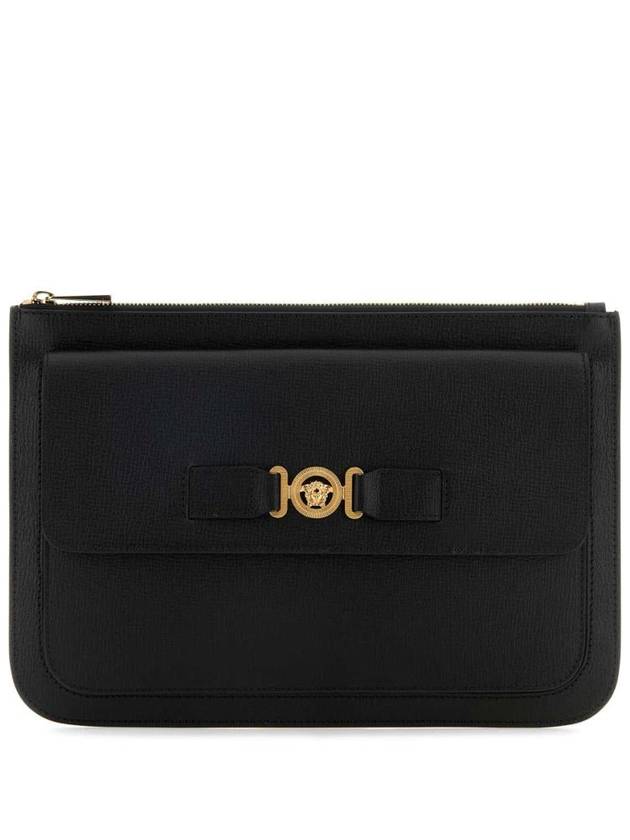 Medusa plaque leather clutch 10158171A10544 - VERSACE - BALAAN 2