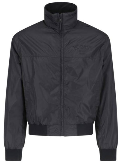 Nylon Zip-Up Jacket Black - VERSACE - BALAAN 2